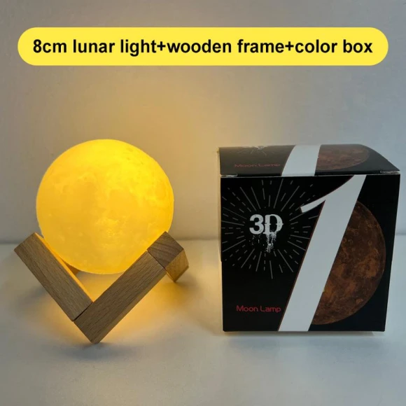 Rechargeable Moon Lamp with 3D Print — Creative Lighting Solutions, Homedepot