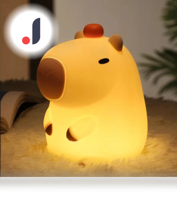 Cute Capybara Night Light — Night Lights, HIMO Group