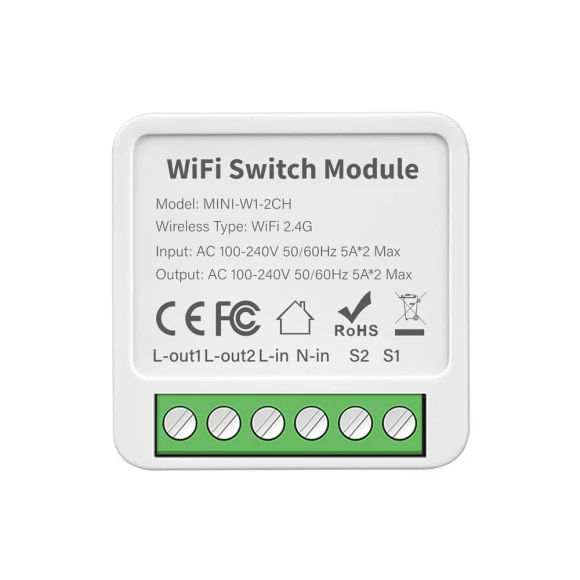 Mini 2/3/4 Gang Wifi Smart Switch — Smart Home Hubs & Controllers, Tuya
