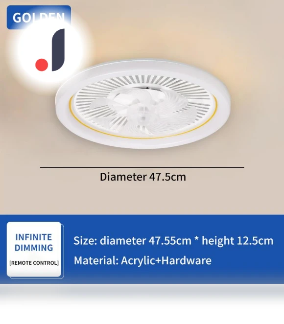 Minimalist Modern Ceiling Fan with Remote Control — Ceiling Fans, Build My Home