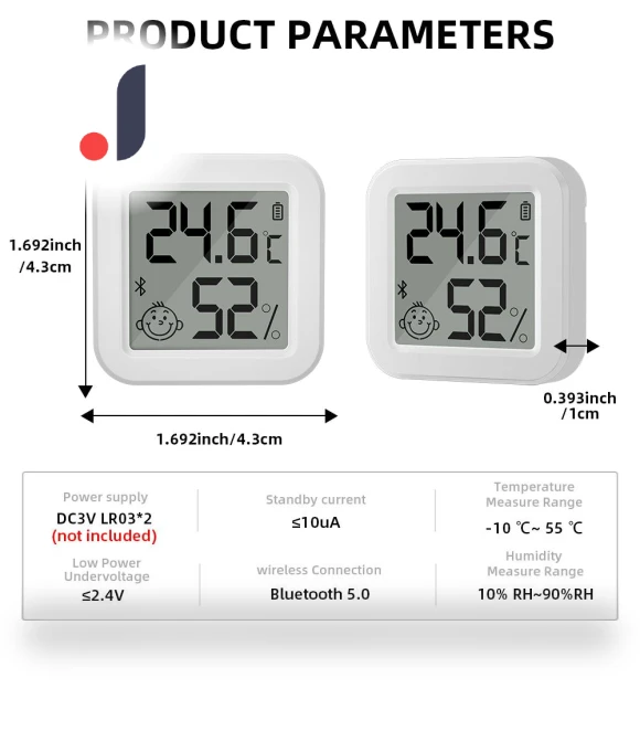 Smart Bluetooth Temperature and Humidity Sensor — Home Climate Control, Super Dream Home
