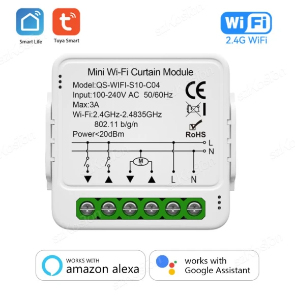 Smart Curtain Switch Module — Smart Home Hubs & Controllers, Super Dream Home