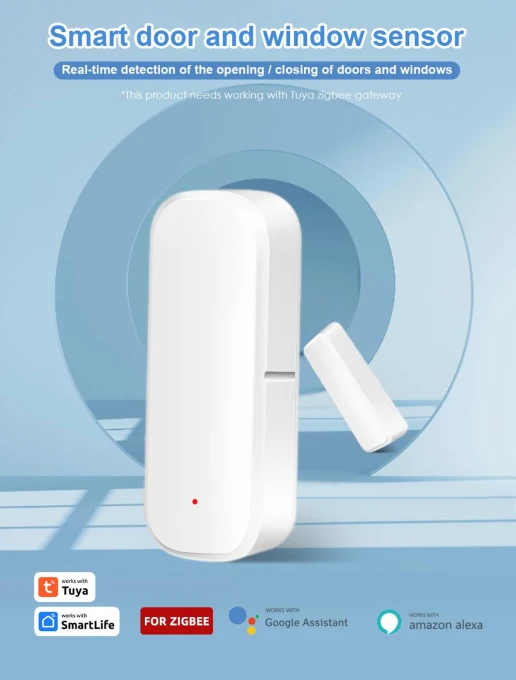 Smart Door and Window Sensor — Smart Home Security, Tuya