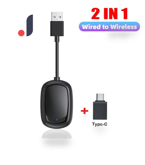 2 in 1 CarPlay and Android Auto Mini Ai Box — Car Accessories & Gadgets, Super Star Mall