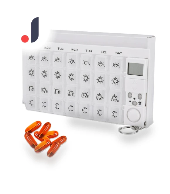 Electronic Timer Pill Organizer — Medication Accessories, Stone Home