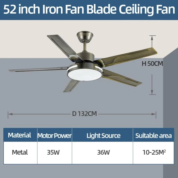 Modern ceiling fan with light — Ceiling Fans, Seahorse Home