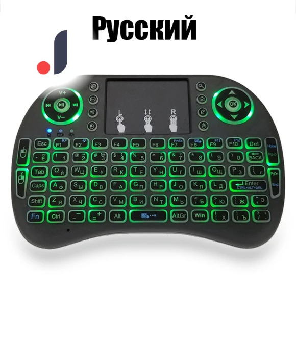 RGB Backlit 2.4G Mini Wireless Keyboard with Touchpad — Keyboards, Vinde Home