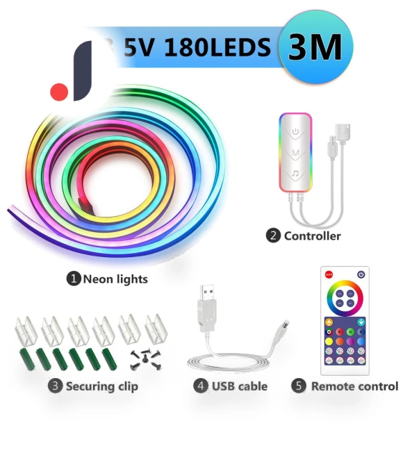 Smart LED Neon Light RGBIC Dreamcolor — LED Strips, Intelligent Living Hall