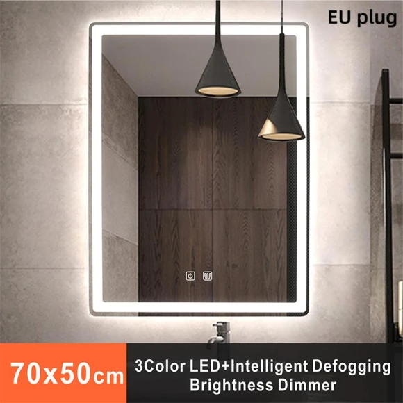 Smart Makeup Mirror with 3-Color Lighting — Handheld, Vinde Home