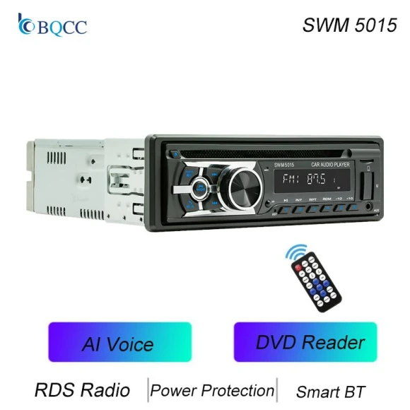 1 Din DVD Player for Car with AI Voice Function — Stereo Receivers, Auto Launcher