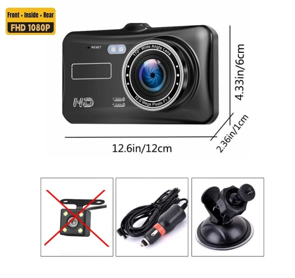 4-inch 1080P Dash Cam — Dashboard Cameras, Auto Accessories Home