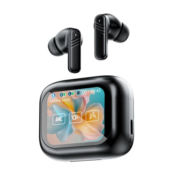 Bluetooth Earbuds with Touch Screen and ANC — In-Ear Headphones, Auto Accessories Home