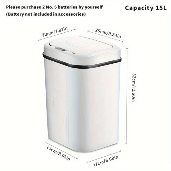 Electric Smart Trash Can — Kitchen Cans, World Auto Parts