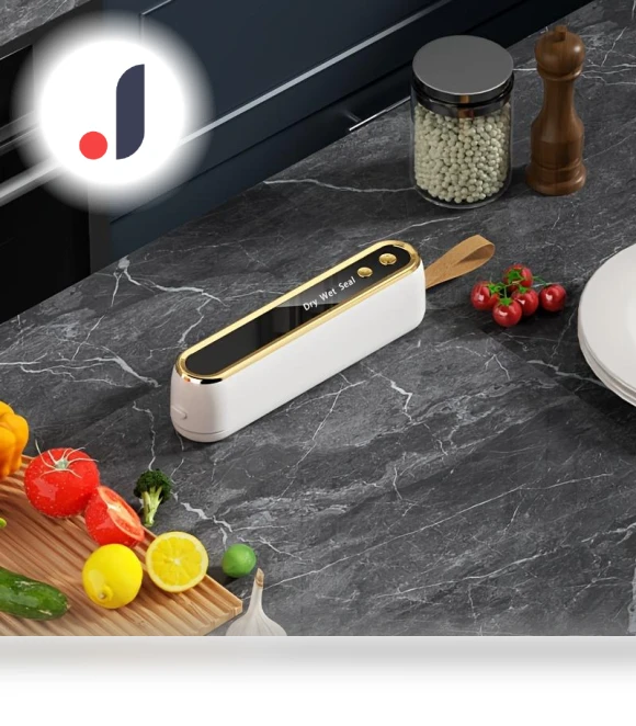 Mini Wireless Fully Automatic Vacuum Sealer — Vacuum Bags, DC-Home-2