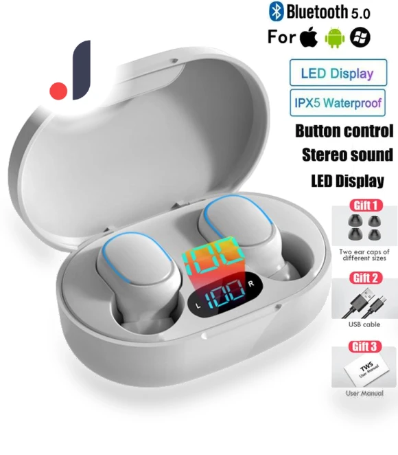 TWS Wireless Bluetooth Earbuds — In-Ear Headphones, Auto Launcher