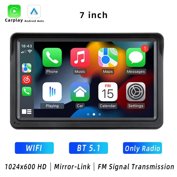 Wireless CarPlay Android Auto Car Multimedia Receiver — Stereo Receivers, Auto Launcher