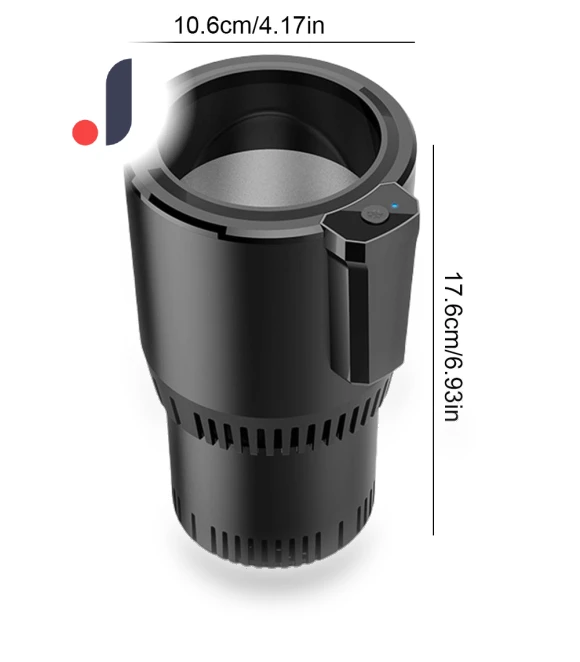 2-in-1 Smart Cooling & Heating Car Cup Mini Auto Fridge — Coolers & Fridges, GYROBALL