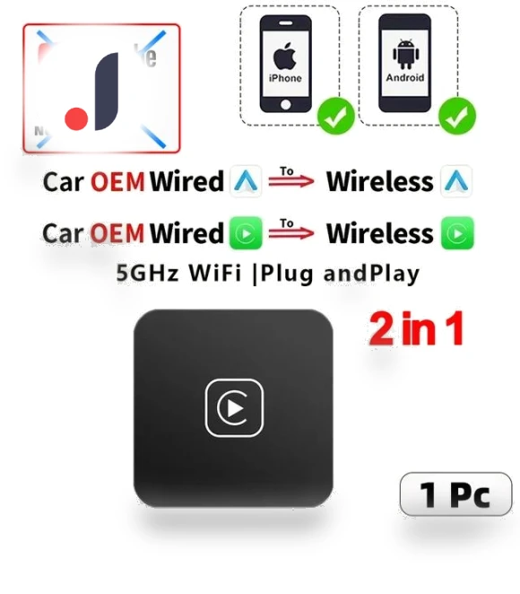 3-in-1 Carplay & Auto Box Adapter — Phone Accessories, Super Star Mall