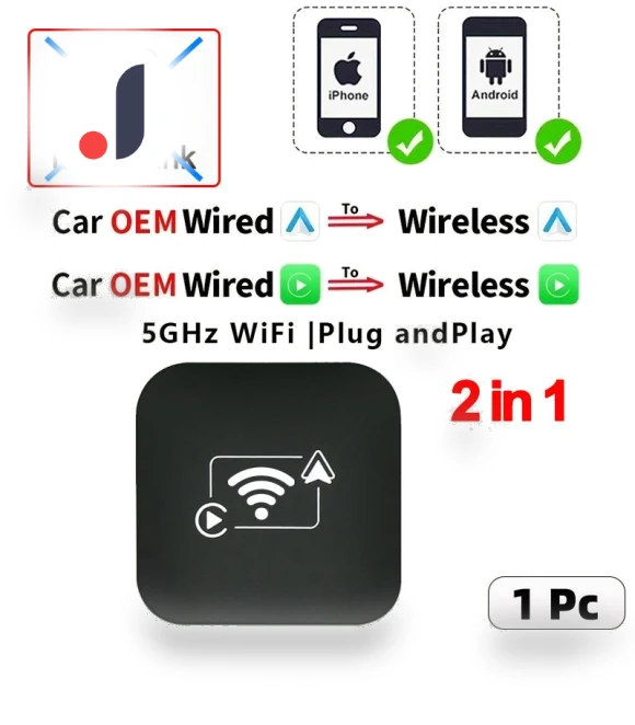 4-in-1 Carplay & Auto Box Adapter — Stereo Receivers, Home Of Auto Parts