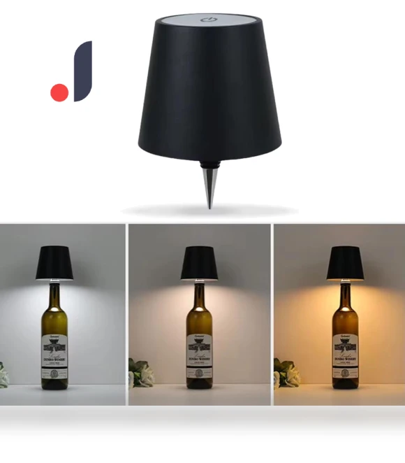 Wireless Bottle Table Lamp — Desk & Table Lighting, JOHO
