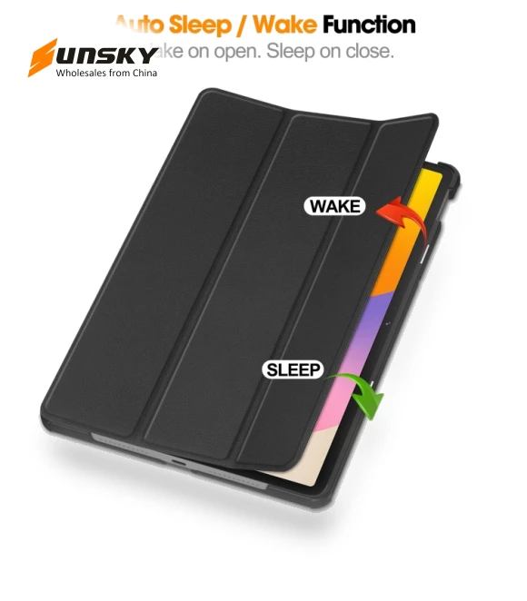 3-Fold Holder Smart Leather Tablet Case for Huawei Matepad SE 11 — Keyboard Cases, Huawei