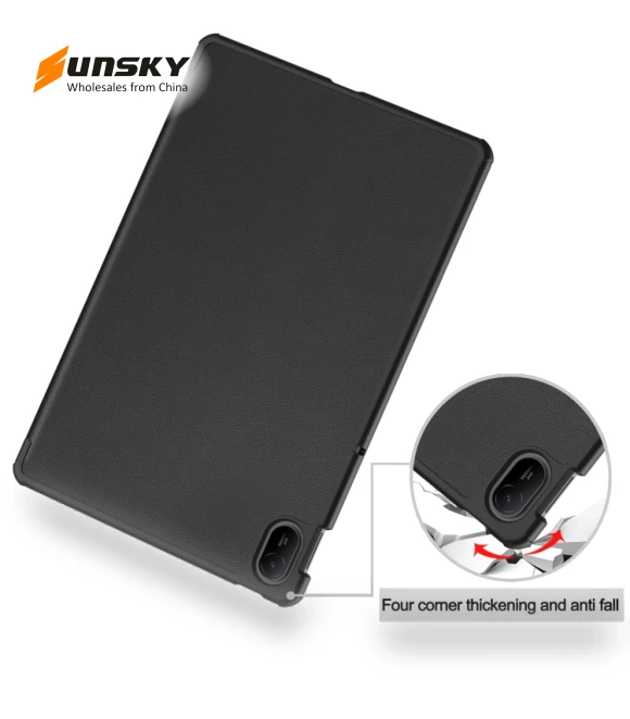 3-Fold Holder Smart Leather Tablet Case for Huawei Matepad SE 11 — Keyboard Cases, Huawei
