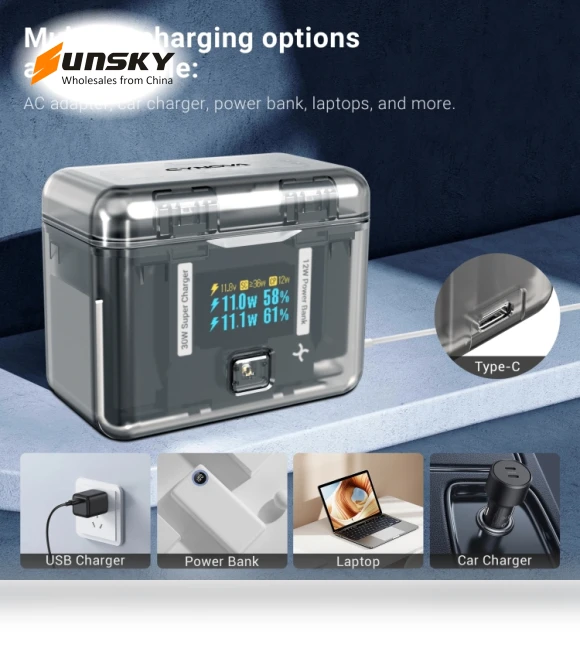 Two-Way Charging Butler with Screen Display for Insta360 X4 — Chargers, CYNOVA