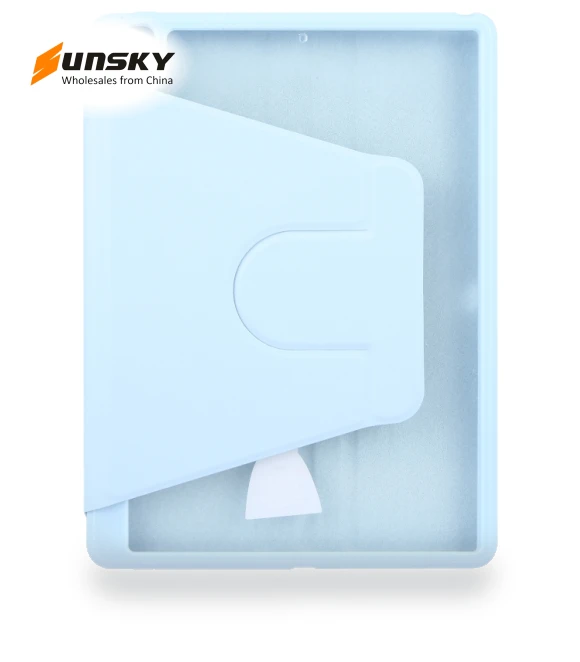 Acrylic TPU 3-folding Rotating Smart Tablet Leather Case for iPad 10.2 — Keyboard Cases, GEBEI