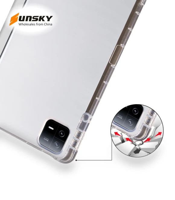 3-fold Clear TPU Smart Leather Tablet Case for iPad Pro 11 2024 with Pen Slot — Cases
