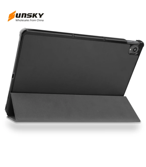 Three-folding Smart Leather Tablet Case for Lenovo Tab P11 — Keyboard Cases, Lenovo