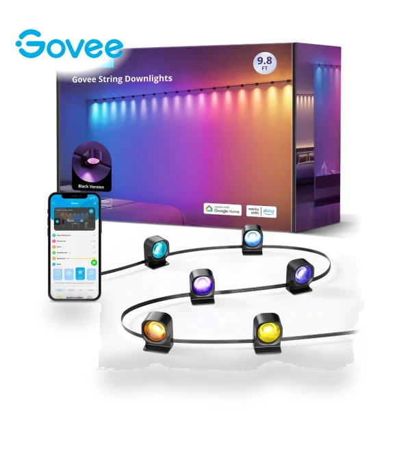 RGBIC String Downlights, 3m / 5m / 10m, Smart LED Light Ropes — LED, Govee