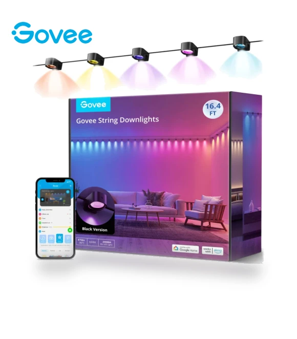 RGBIC String Downlights - Smart Lighting with Music Sync — String Lights, Govee