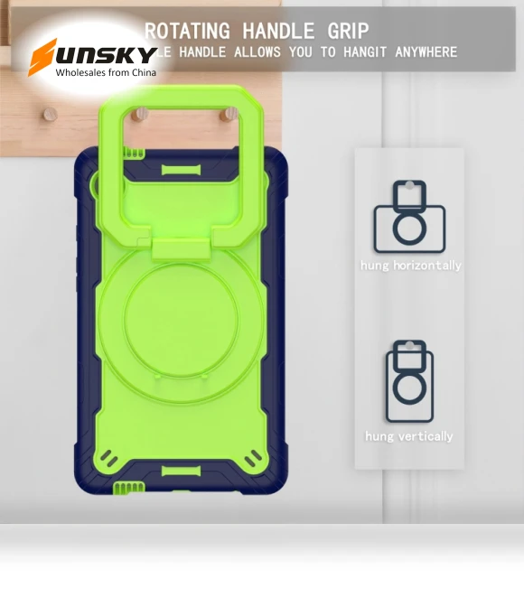 Handle Robot Silicone Hybrid PC Tablet Case for Samsung Galaxy Tab A9 — Cases, Samsung