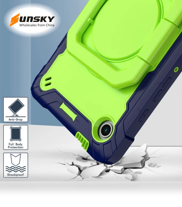 Handle Robot Silicone Hybrid PC Tablet Case for Samsung Galaxy Tab A9 — Cases, Samsung