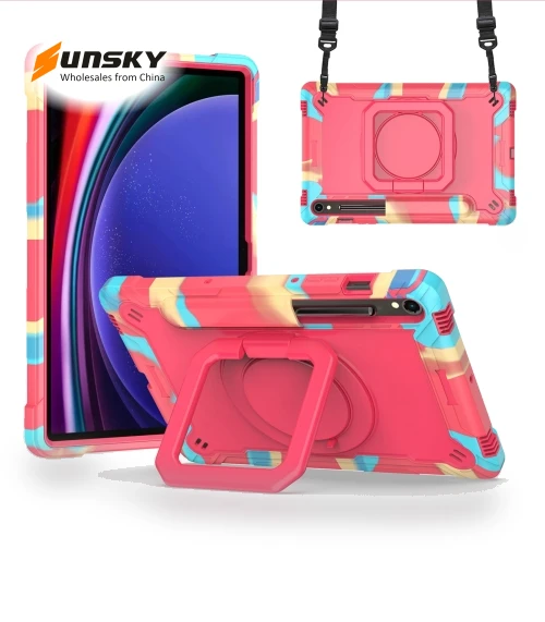 Handle Robot Silicone Hybrid PC Tablet Case for Samsung Galaxy Tab S9 FE / S9 — Cases, Samsung