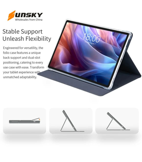 Anti-slip Texture Smart Tablet Leather Folio Case — Keyboard Cases, Teclast