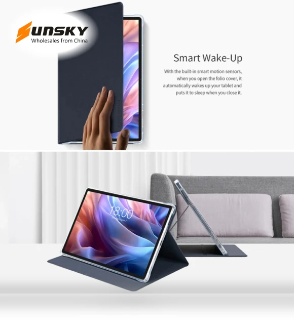 Anti-slip Texture Smart Tablet Leather Folio Case — Keyboard Cases, Teclast