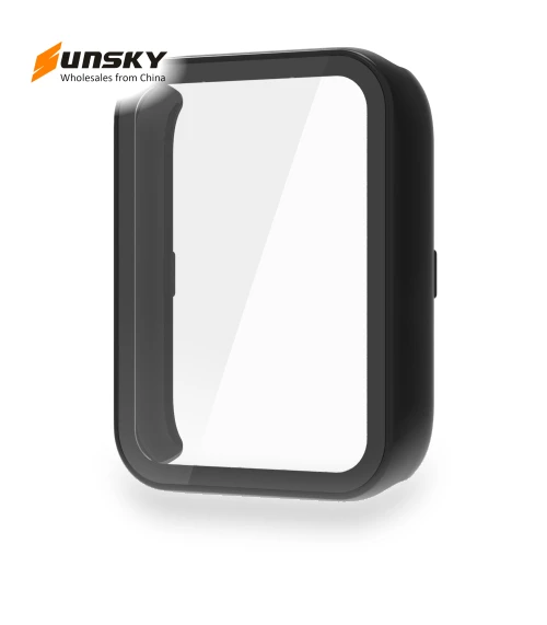 Tempered Film Integrated PC Watch Protective Case for Xiaomi Smart Band 9 Pro — Fitness Bands, Xiaomi