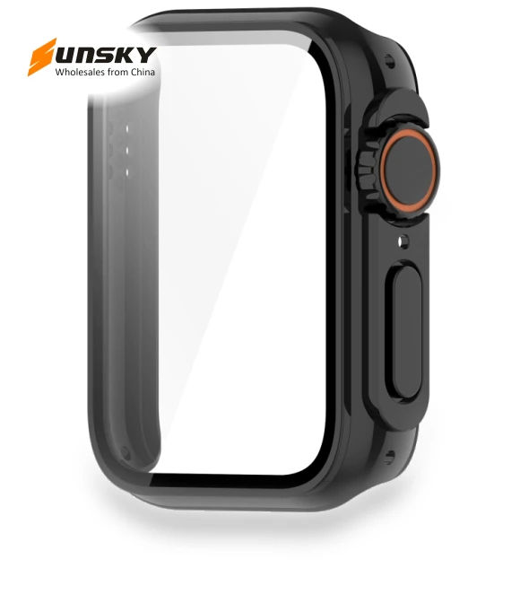 Tempered Film Integrated PC Watch Protective Case for Xiaomi Smart Band 9 Pro — Fitness Bands, Xiaomi