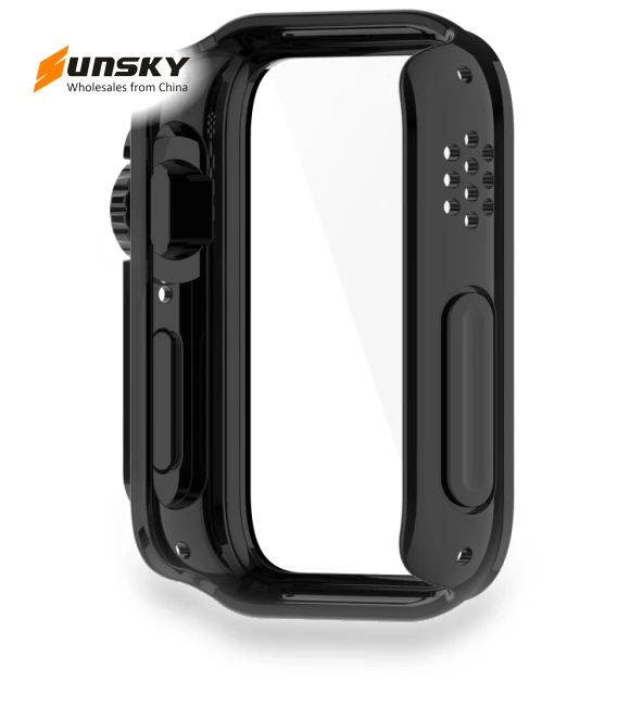 Tempered Film Integrated PC Watch Protective Case for Xiaomi Smart Band 9 Pro — Fitness Bands, Xiaomi