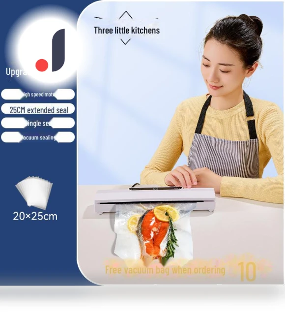 Compact Automatic Vacuum Sealer for Food Preservation — Vacuum Sealers, Small Appliances