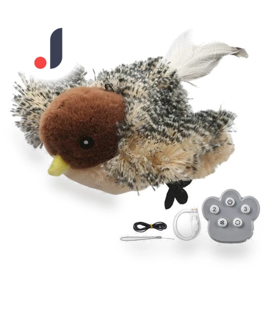 Interactive Cat Toy "Chirping Birds" — Cat Playthings, Uomobo