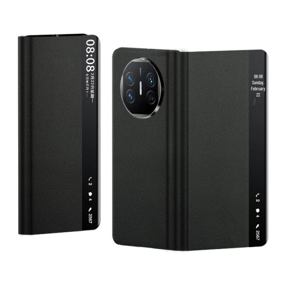 Leather Case with Smart Window Cover — Phone Accessories, Super Case