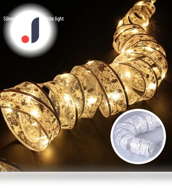 LED Christmas Ribbon Lights — Bows & Ribbons, AI Supermarket
