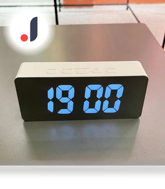LED Mirror Alarm Clock — Clocks, AI Supermarket