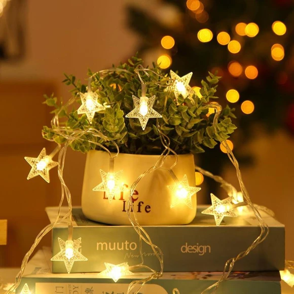 Romantic LED Star String Lights — String Lights, AI Supermarket