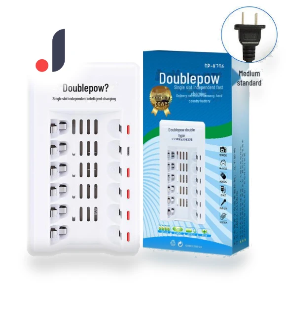 Smart Charger for Two Batteries — Chargers, Doublepow Battery