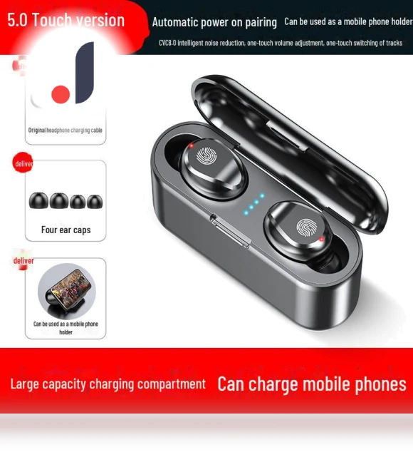 Touch Display Wireless Earbuds — In-Ear Headphones, Best Electronics