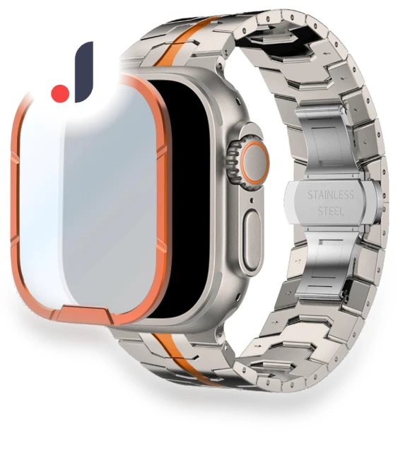 Ultra2 Aluminum Alloy Armor Frame with Integrated Tempered Film — Smartwatches, Smarter than future