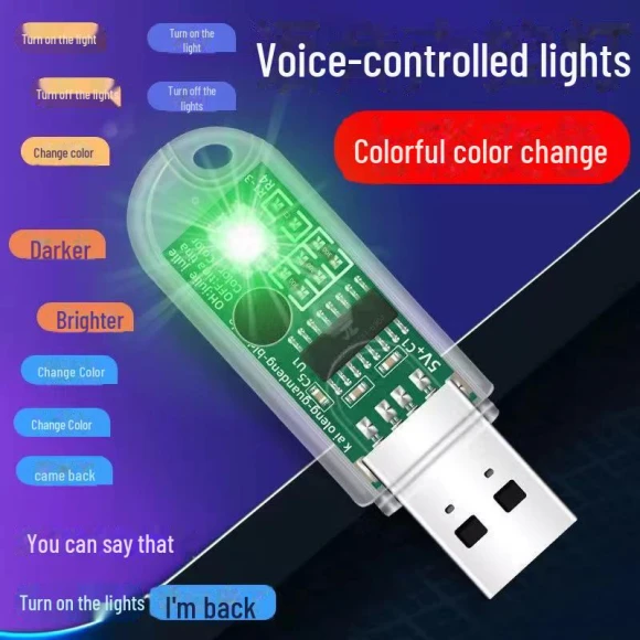 Voice-Controlled LED Night Light for Cats — Smart Home Modules, Take One
